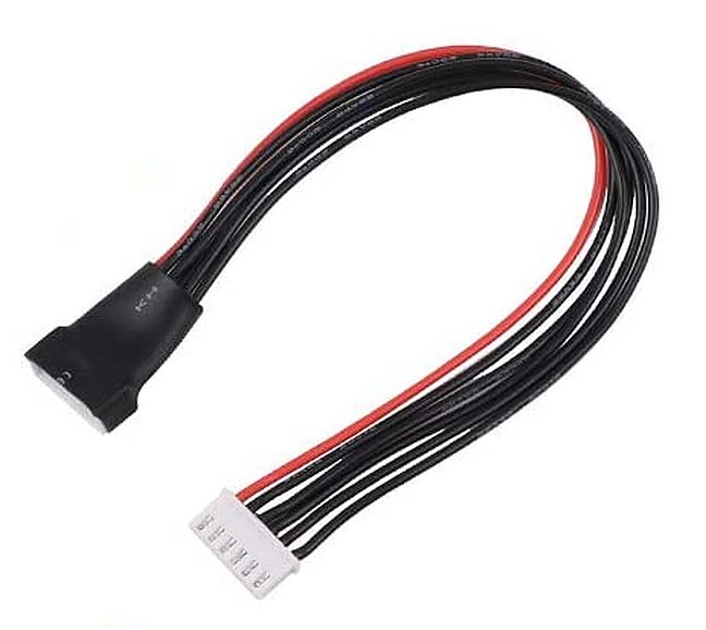 Connector JST-XH 2.54mm pitch 6-pin male-female LiPo 5S Balance 20cm 22AWG